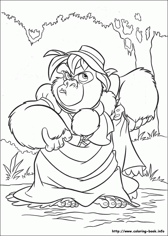 Tarzan kolorowanki